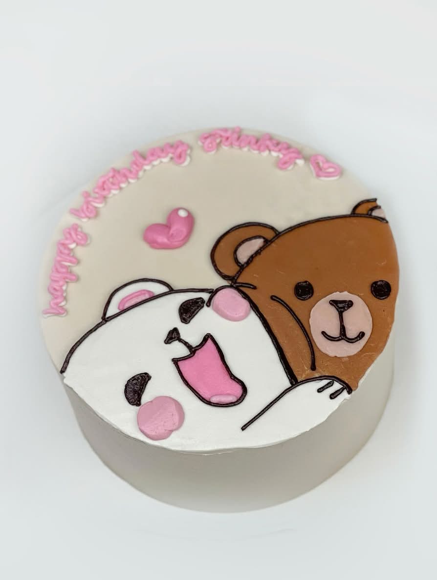 Lovey Dovey Bears Cake