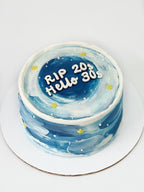 Milky Galaxy Cake
