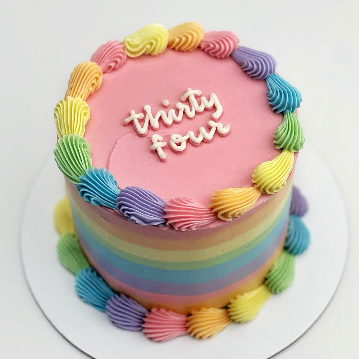 Pastel Rainbow Cake