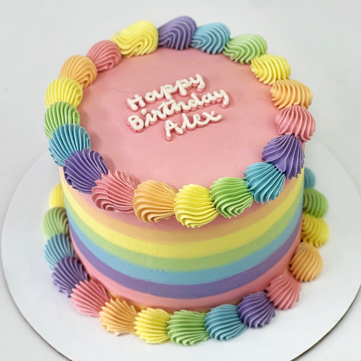 Pastel Rainbow Cake