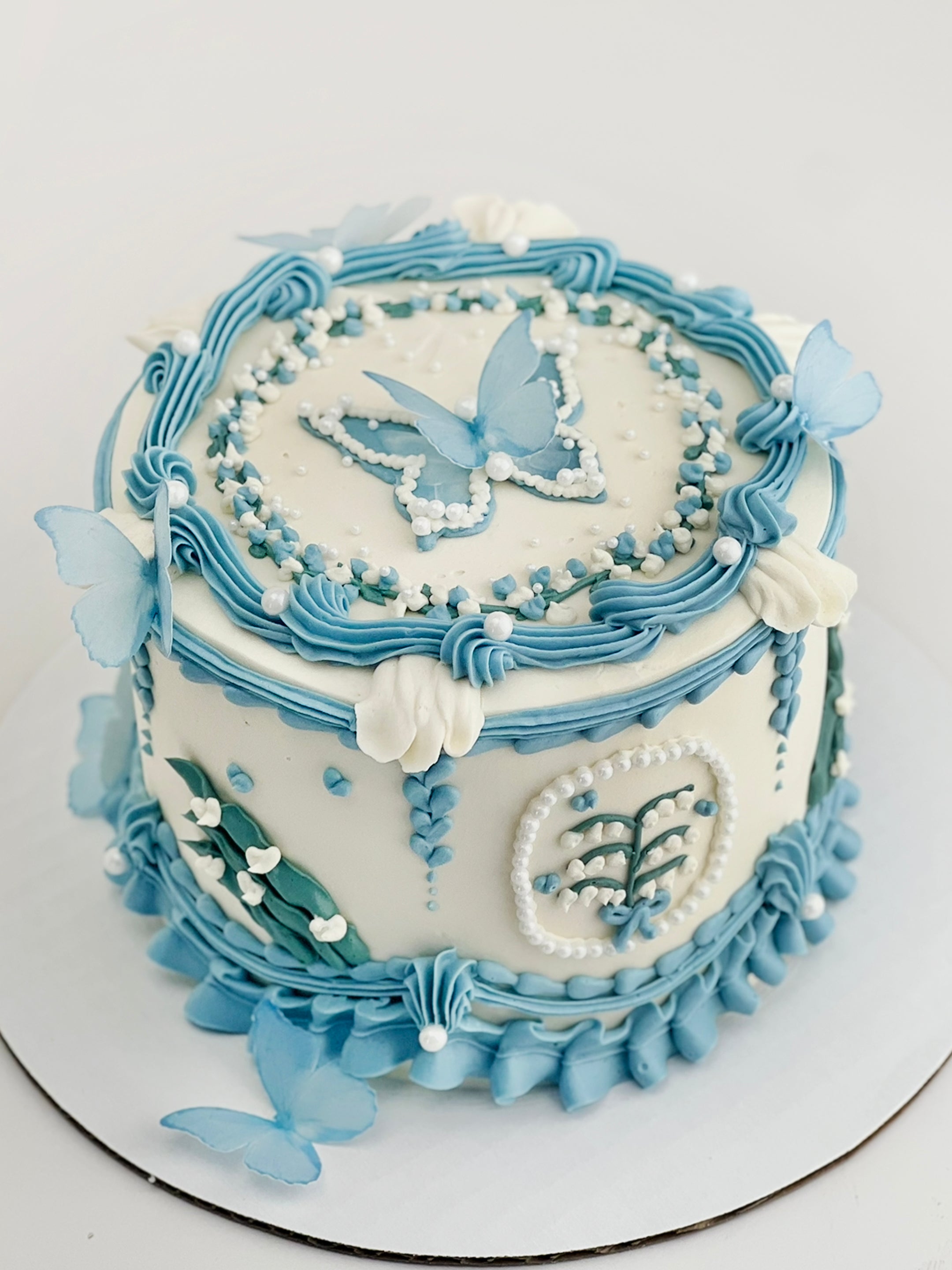 Blue Butterfly Dream Cake