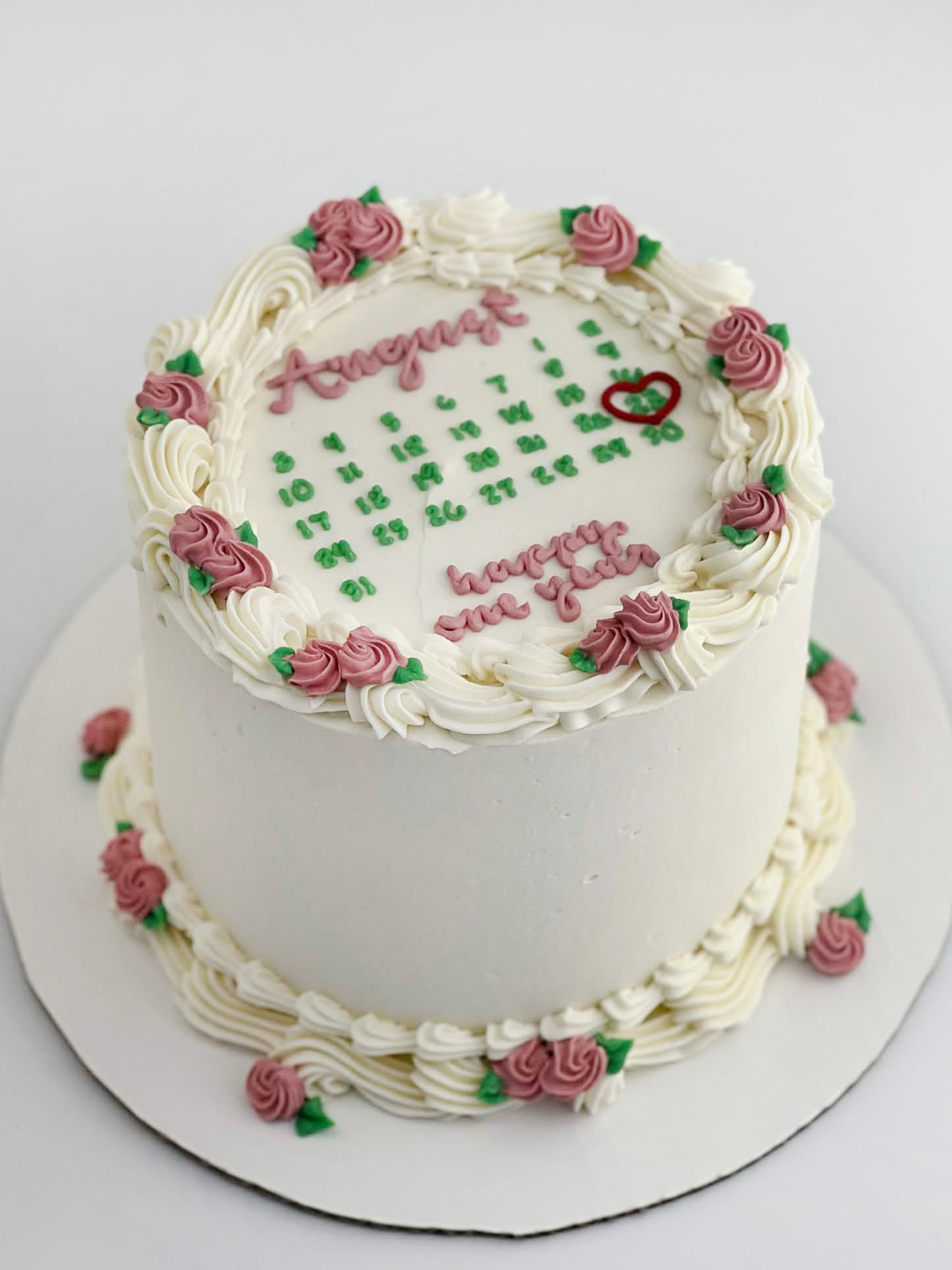 Rose Calendar Cake