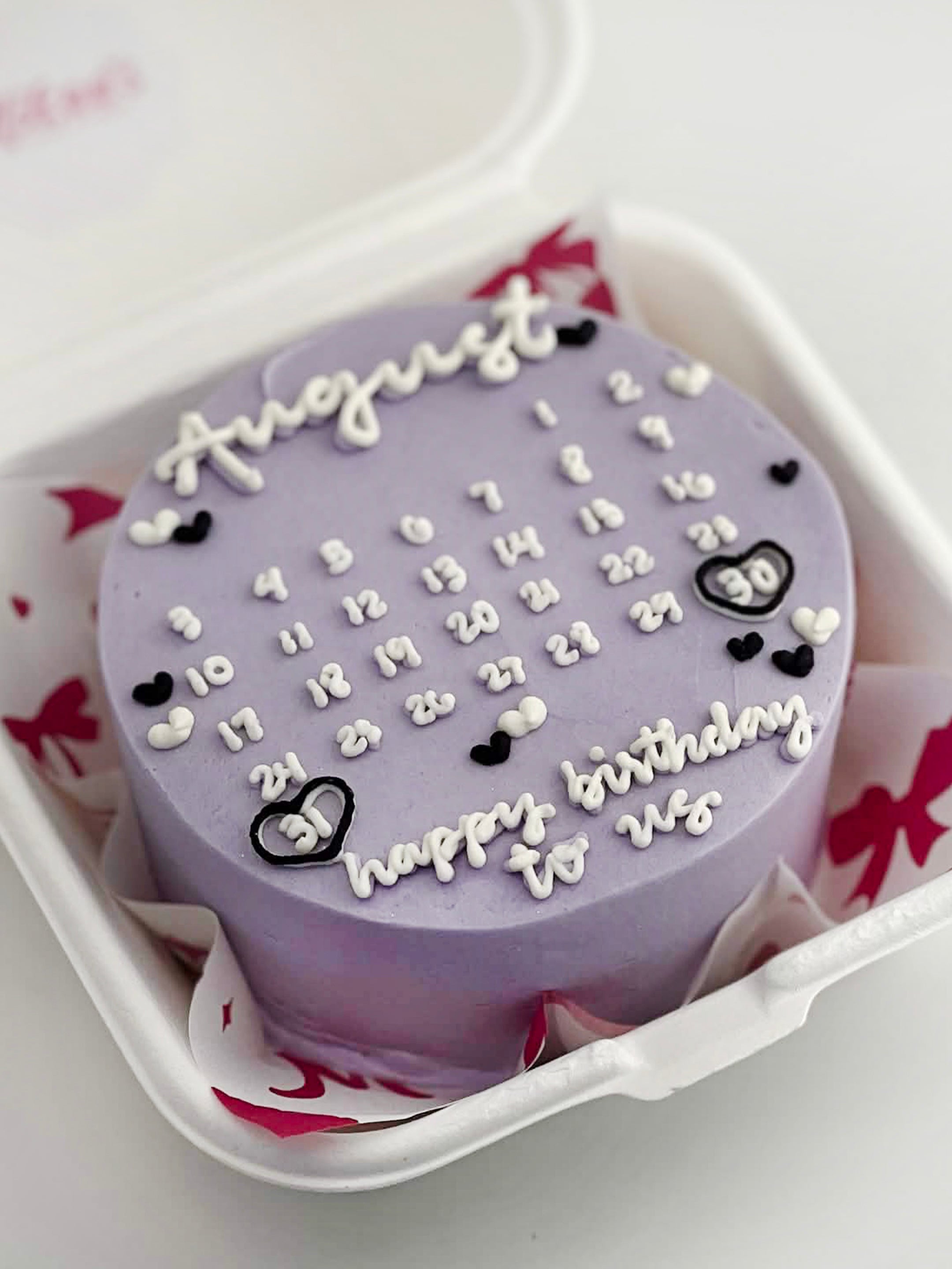 Lavender Calendar Cake