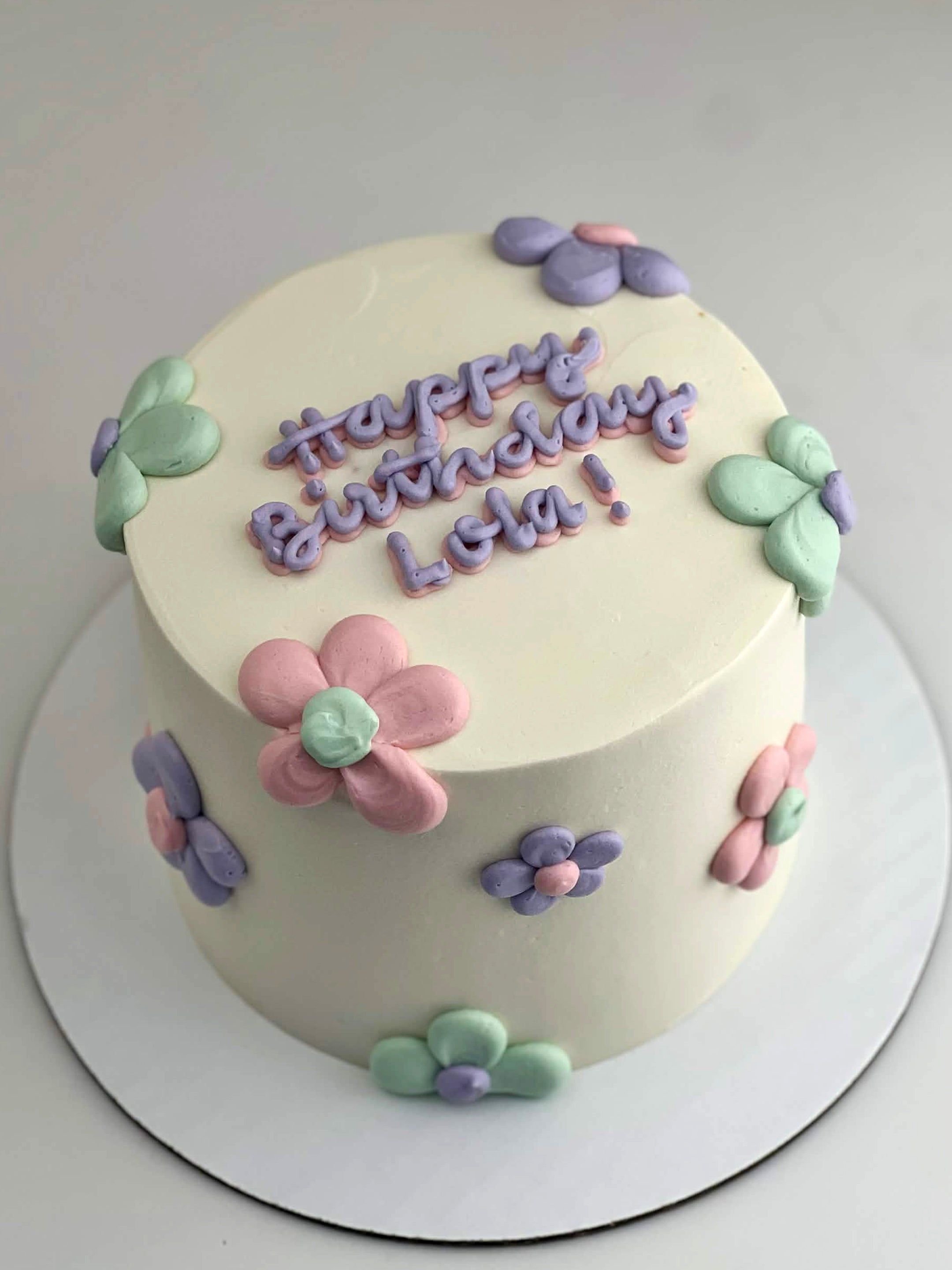 Pastel Flower Cake