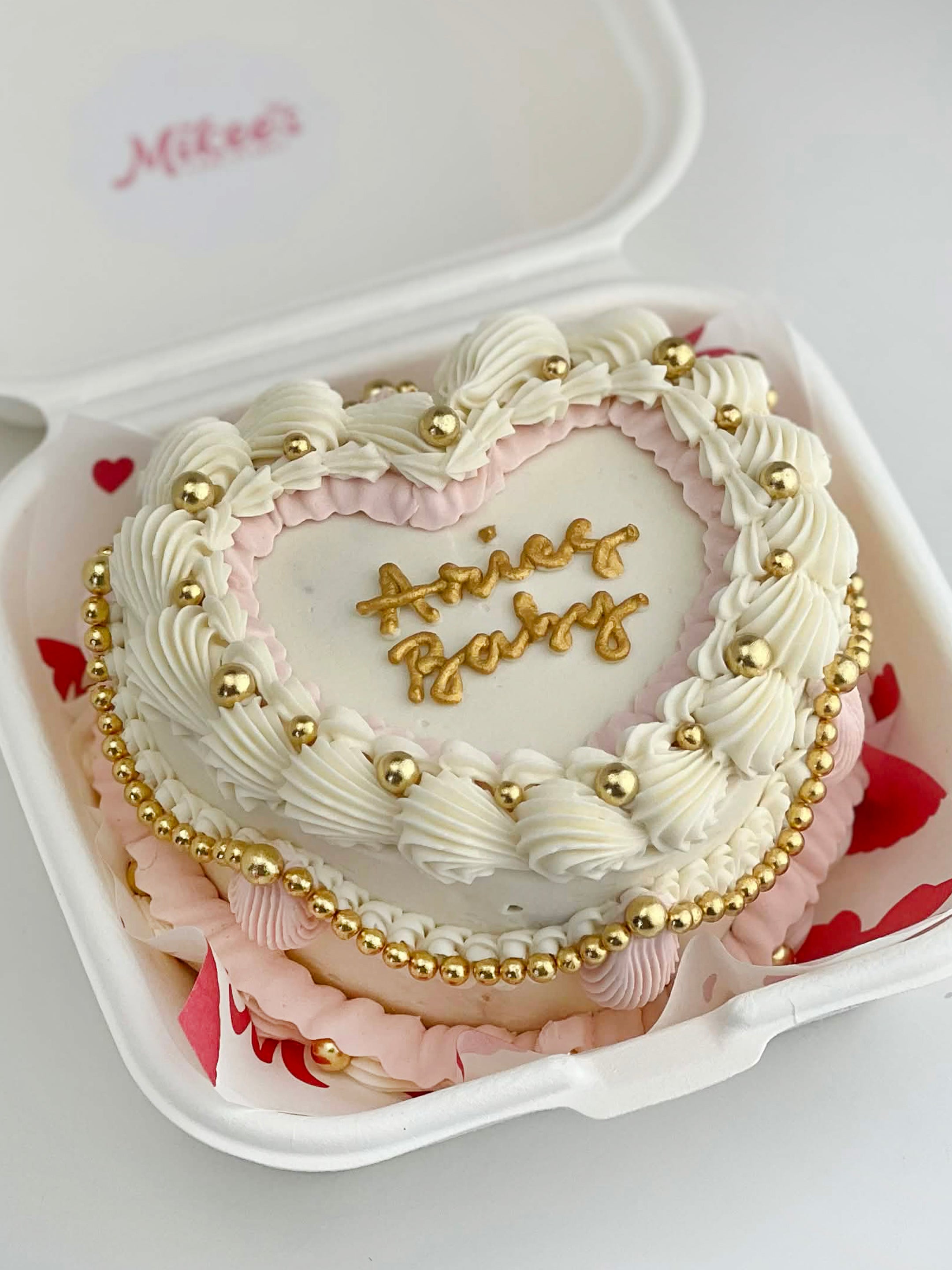 Vintage Gold Pearl Cake
