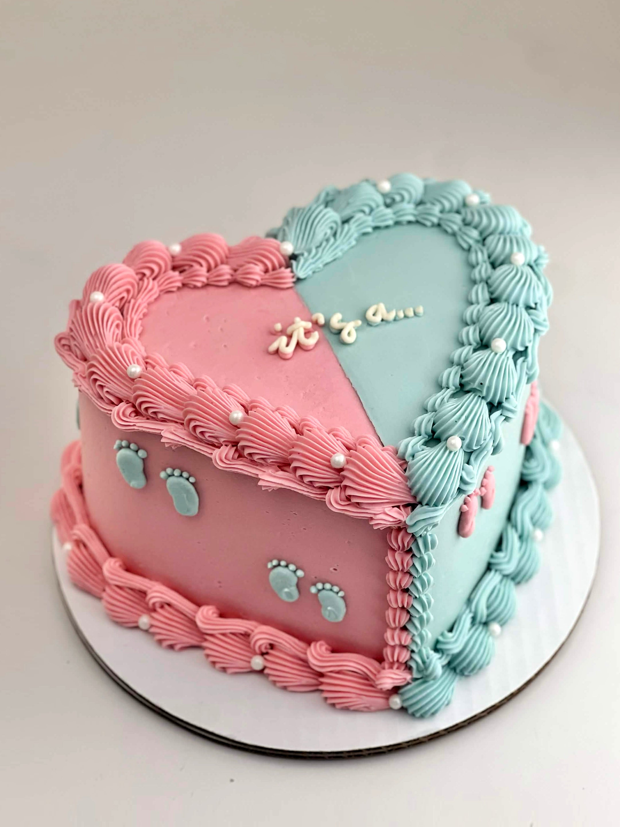 Split Heart Cake