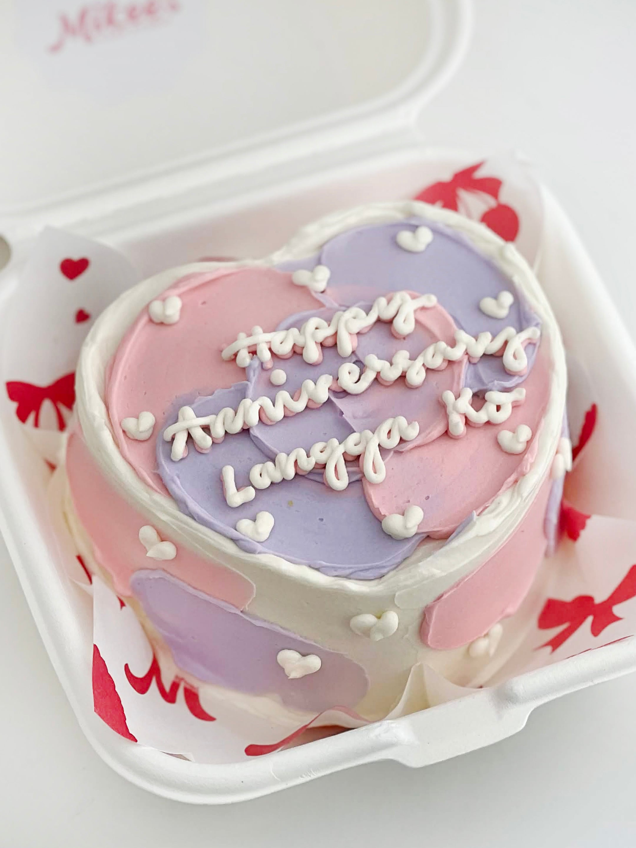 Pink and Purple Swirls Cake