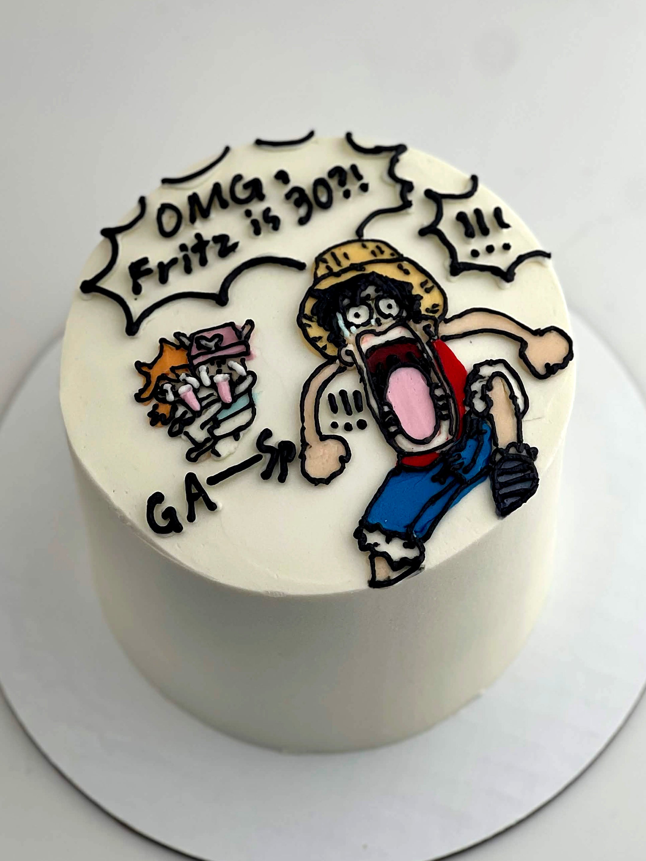 One Piece Luffy Cake