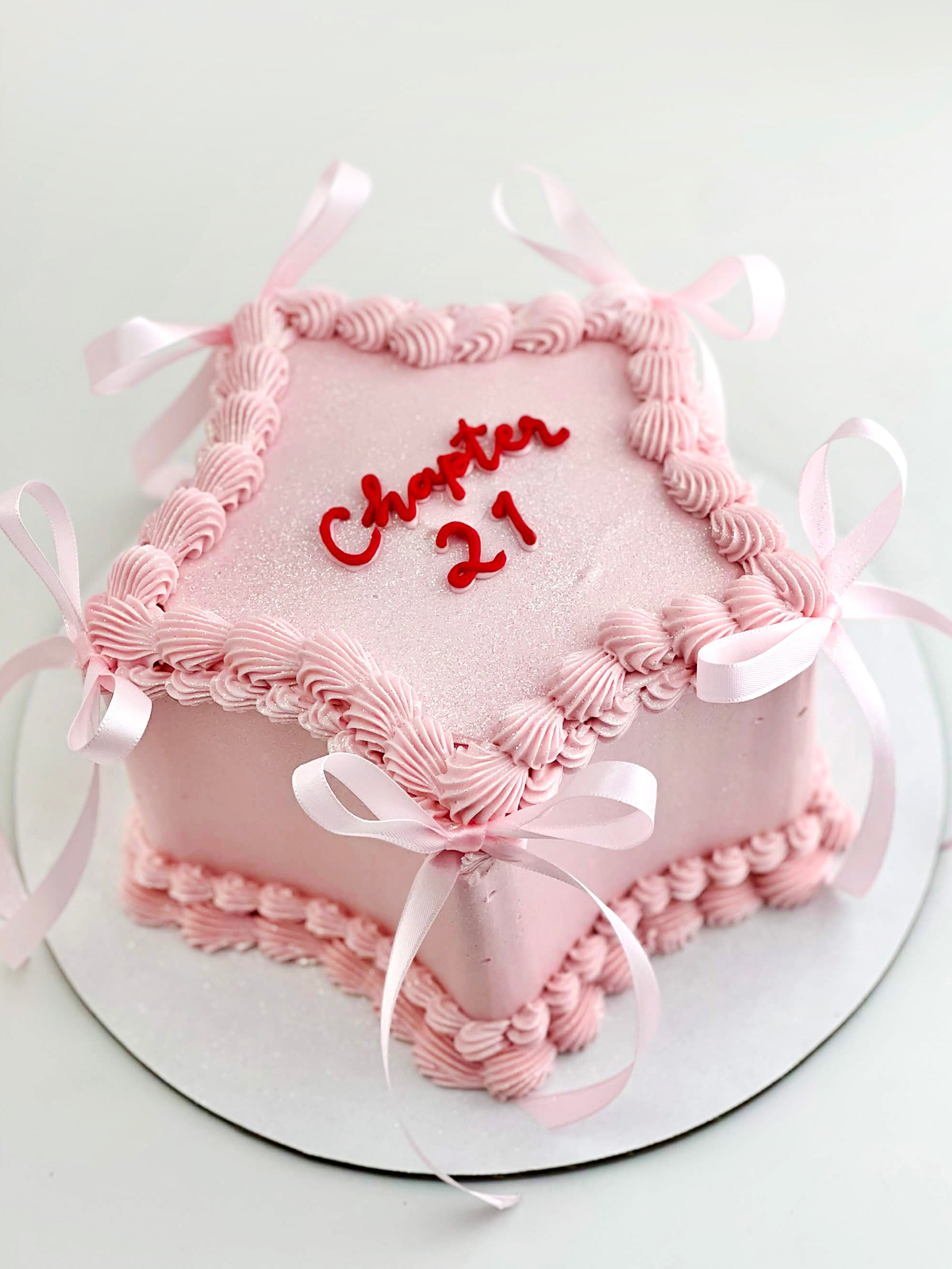 Pink Star Cake