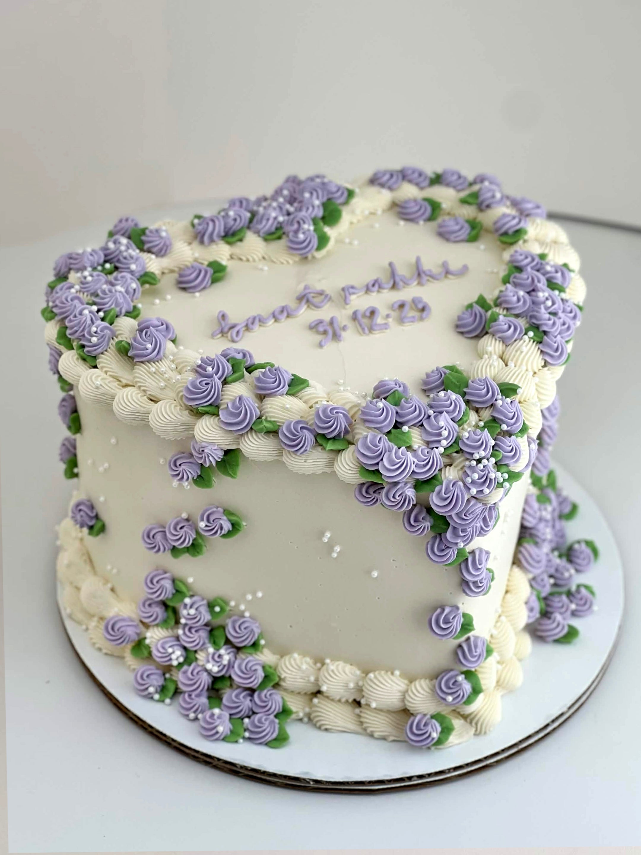 Purple Floral Cake