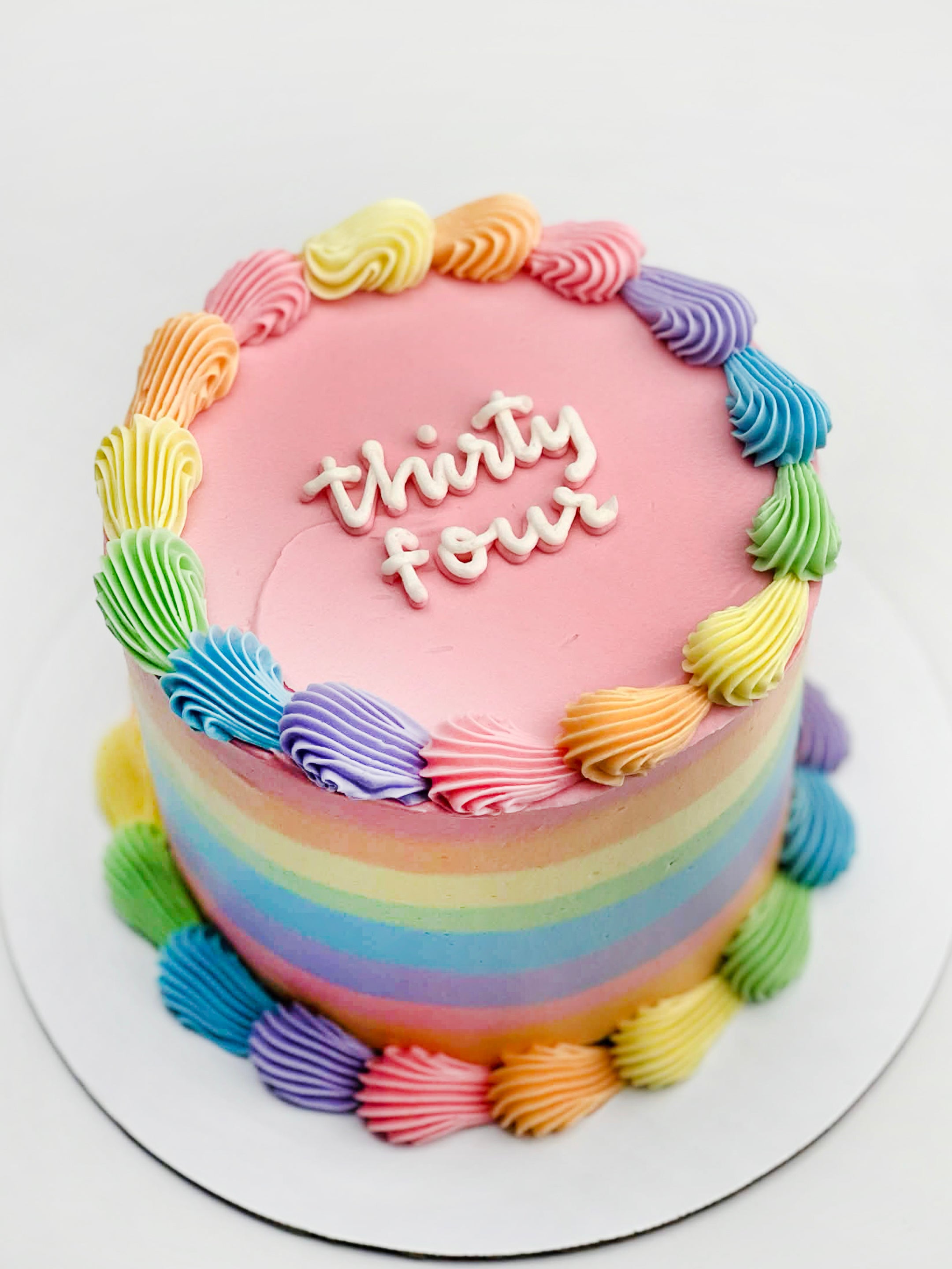 Pastel Rainbow Cake