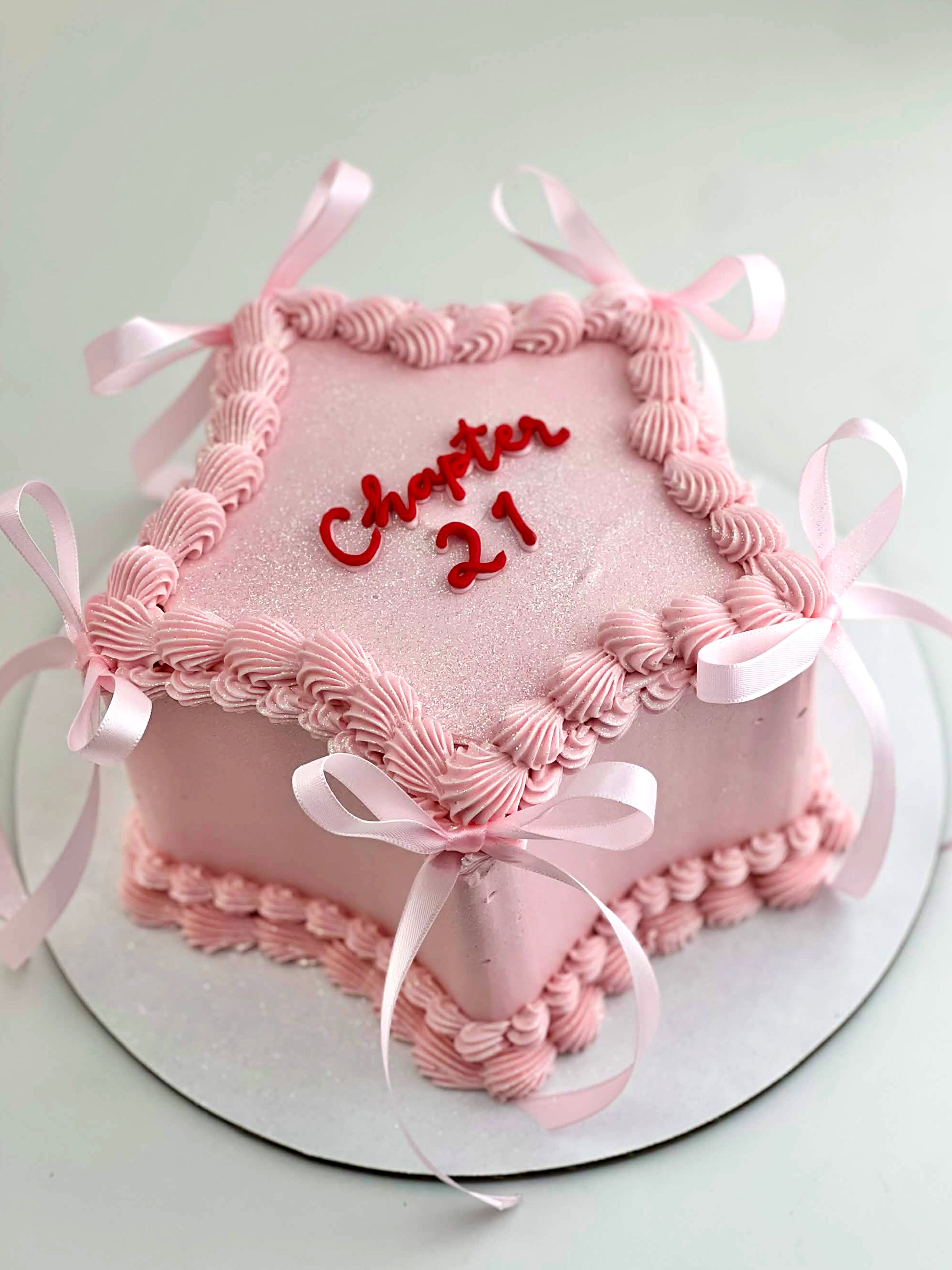 Pink Star Cake