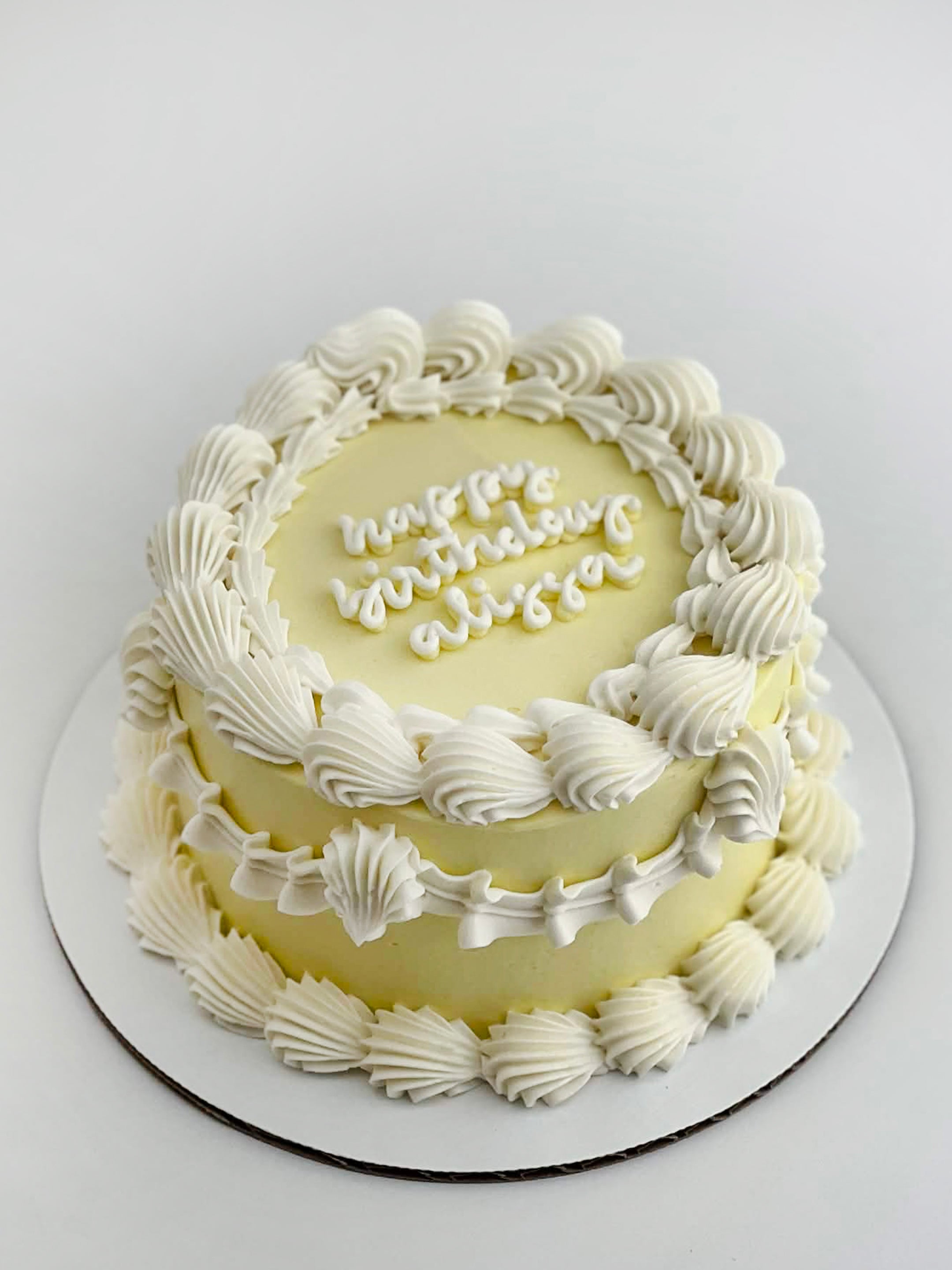 Lemon Cream Vintage Cake